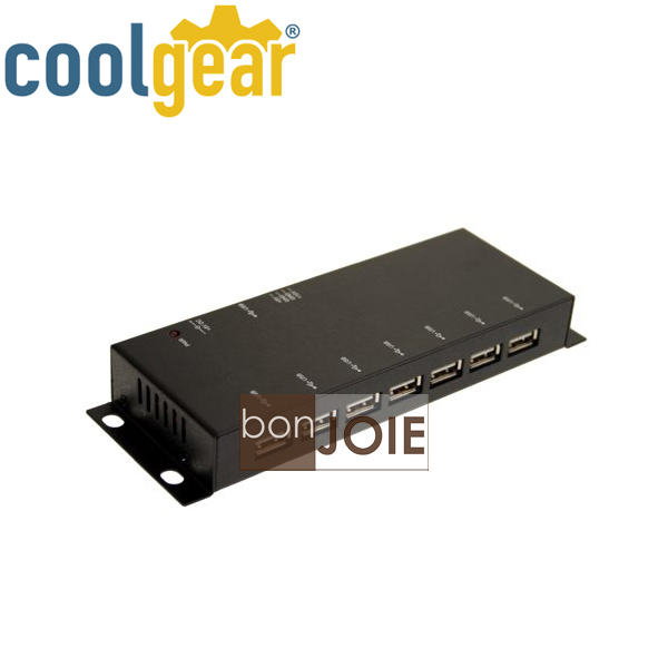 ::bonJOIE:: 美國進口 CoolGear Metal 7 Port USB 2.0 Powered Slim Hub 金屬外殼七孔集線器 (USBG-7U2ML) 鐵殼 7-Port
