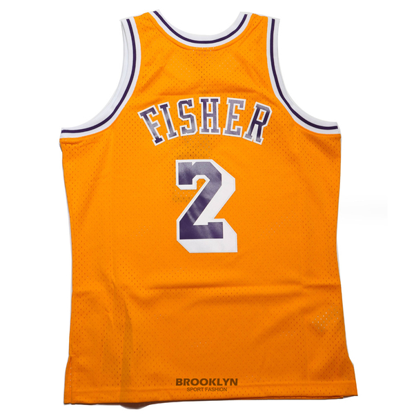 MITCHELL & NESS 球衣背心 FISHER 96-97 #2 湖人 黃 男 (布魯克林) MNSWJG2256P product thumbnail 5