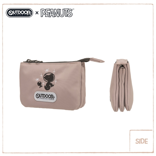 【OUTDOOR】SNOOPY聯名款Lady系列 三層零錢包-藕紫色 ODP20C06LR product thumbnail 3