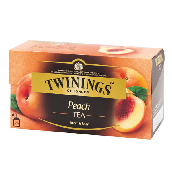 英國唐寧茶 TWININGS-香甜蜜桃茶包 PEACH TEA 2g*25入/盒-【良鎂咖啡精品館】