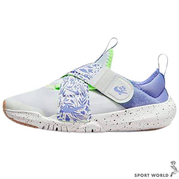 NIKE Flex Advance SE PS 中童 慢跑 魔鬼氈 白紫綠【運動世界】DQ0512-100