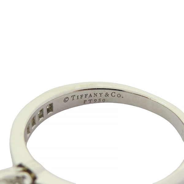 【二手名牌BRAND OFF】Tiffany & Co 蒂芬妮 Tiffany Setting 0.32CT 鑽石 PT950 半環鑲鑽 鉑金戒指 product thumbnail 8