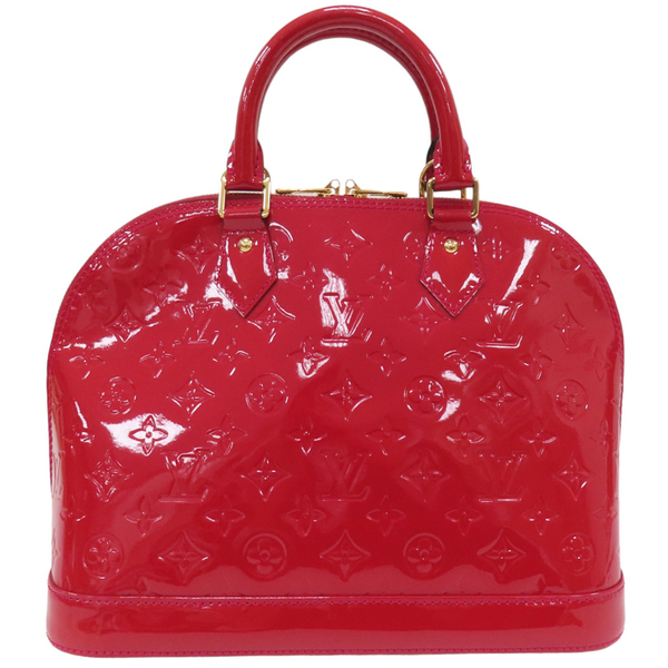 【二手名牌BRAND OFF】LOUIS VUITTON LV 路易威登 櫻桃紅 Vernis漆皮皮革 Alma 手提包 M90169 product thumbnail 2