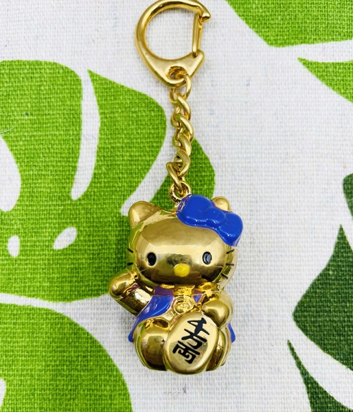 【震撼精品百貨】Hello Kitty 凱蒂貓~日本sanrio三麗鷗 KITTY鑰匙圈鎖圈-招財紫*25035 product thumbnail 2