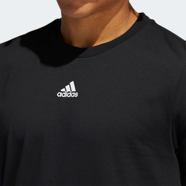 ADIDAS 3-STRIPES TEE 男裝 背心 慢跑 訓練 乾爽 透氣 黑【運動世界】DX6984 product thumbnail 7