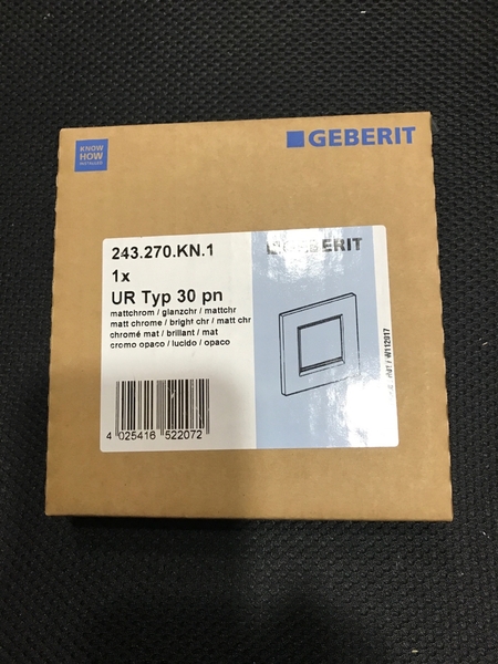 【麗室衛浴】瑞士GEBERIT Sigma 30 小便斗埋壁專用小便沖洗閥手動面板116.017.KN.1