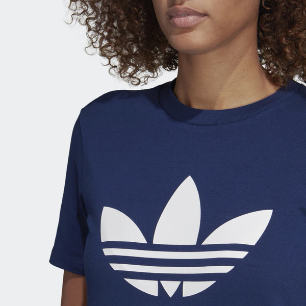 ★現貨在庫★ ADIDAS ORIGINALS TREFOIL TEE 女裝 短袖 休閒 棉質 透氣 藍【運動世界】DV2599 product thumbnail 6