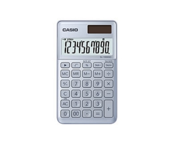 CASIO 卡西歐 時尚棉花糖 攜帶型計算機(SL-1000SC-BU)