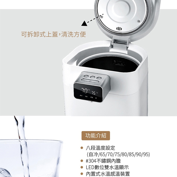 SANLUX台灣三洋 4.5公升LED顯示電熱水瓶 SU-K45T product thumbnail 7