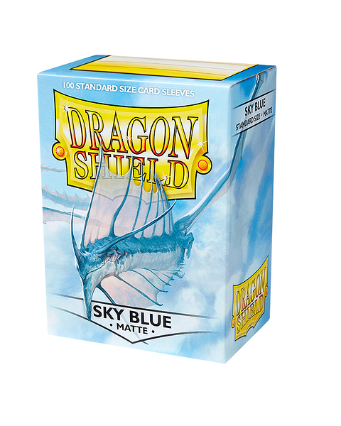 『高雄龐奇桌遊』 龍盾 磨砂牌套 卡套 天空藍 Sky Blue Dragon Shield Sleeves 正版桌上遊戲專賣店