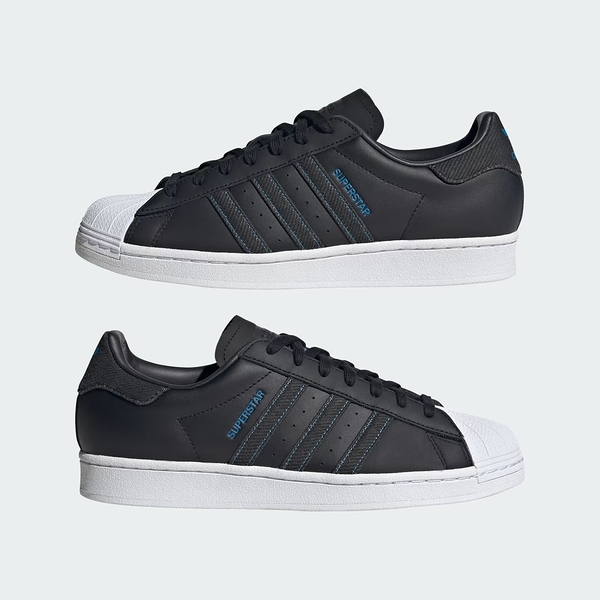 Adidas Superstar 男 休閒鞋 運動 經典 復古 貝殼頭 皮革 奶油底 百搭 黑 ID4687