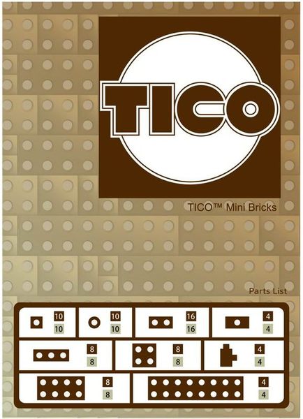 【Tico 微型積木】T-9905 零件補充包 (咖)