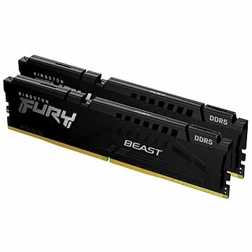 Kingston 金士頓 Fury Beast DDR5 5600 32G(16Gx2) 桌機用超頻記憶體 KF556C40BBK2-32