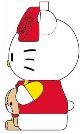 【震撼精品百貨】Hello Kitty 凱蒂貓日本三麗鷗sanrio KITTY PVC娃娃吊飾-紅*56688 product thumbnail 3