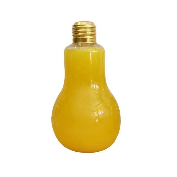 ZERO原點居家 燈泡飲料瓶 400cc 燈泡玻璃瓶 珍珠奶茶 果汁瓶 造型冷飲瓶 燈泡瓶 product thumbnail 2