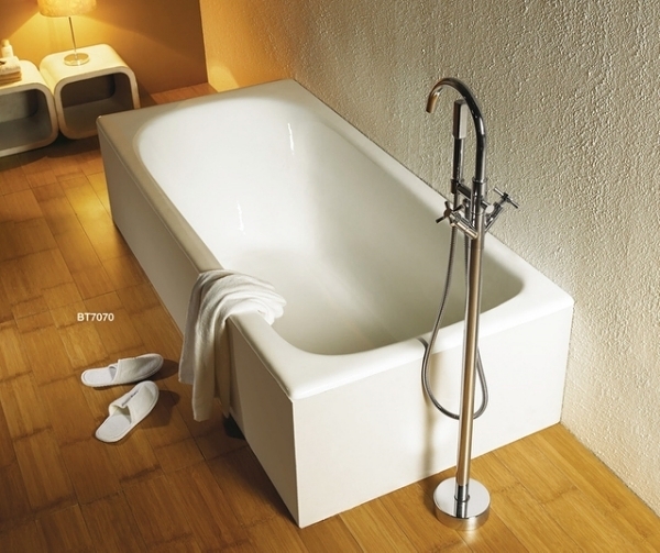 【麗室衛浴】美國KARAT 崁入式鑄鐵浴缸 120*70*39CM
