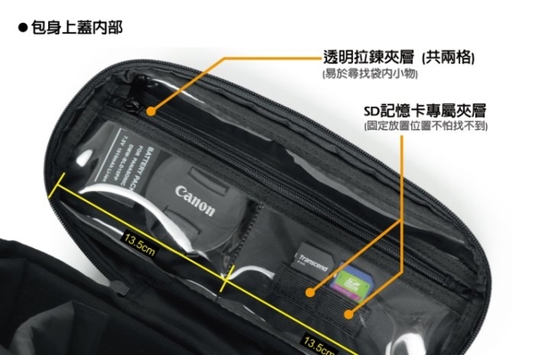 MATCHWOOD - TFO Camera Bag 一機兩鏡斜背單眼相機包 附防撞內膽-2色 product thumbnail 7