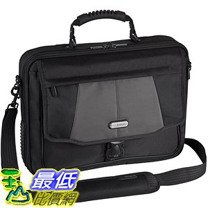 [美國直購] Targus CPT401DUS 筆電包 電腦包 平板包 Blacktop Deluxe 17吋 Laptop Case with Dome Protection， Black/Gray