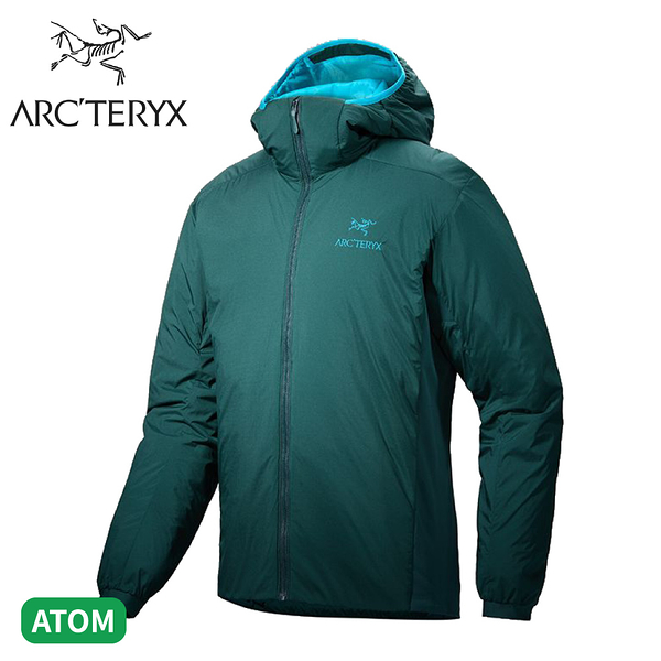 【ARC'TERYX 始祖鳥 男 Atom化纖外套(連帽)《皮西亞斯綠》】X000007487/連帽外套/防風外套/保暖外套