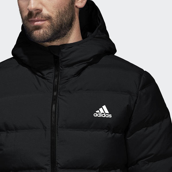 ADIDAS HELIONIC HOODED DOWN 男裝 外套 連帽 羽絨 輕量 保暖 黑【運動世界】BQ2001 product thumbnail 8