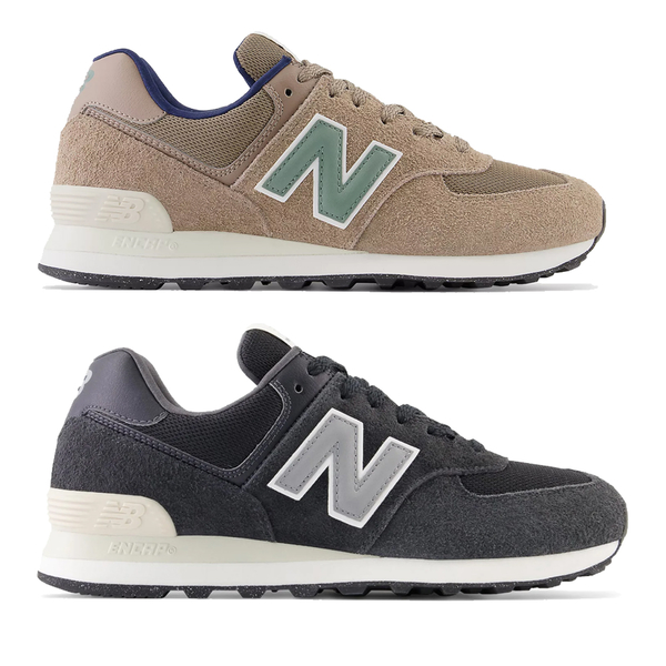 New Balance 574 男鞋 女鞋 休閒鞋 麂皮 IU穿搭款 咖/藍【運動世界】U574SBB-D/U574SBG-D product thumbnail 2