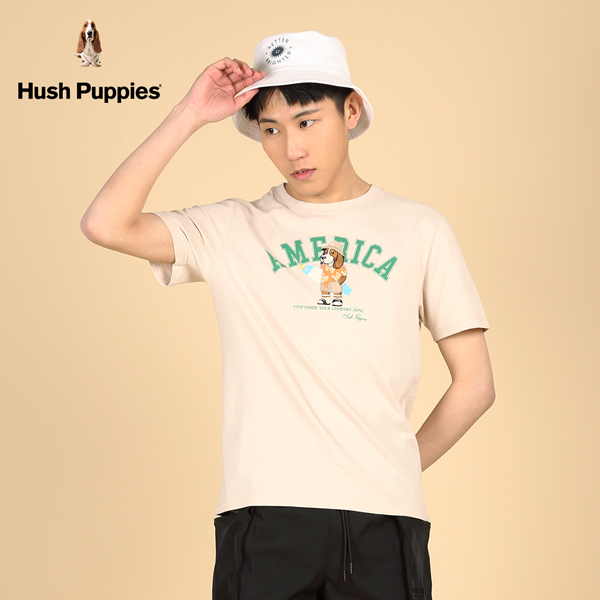 Hush Puppies T恤 男裝趣味英文字印花度假衝浪狗T恤 product thumbnail 5