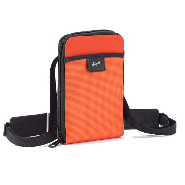 KANGOL 側背包 橘 多夾層 卡夾包 隨身小包 包包 6325170752 product thumbnail 2