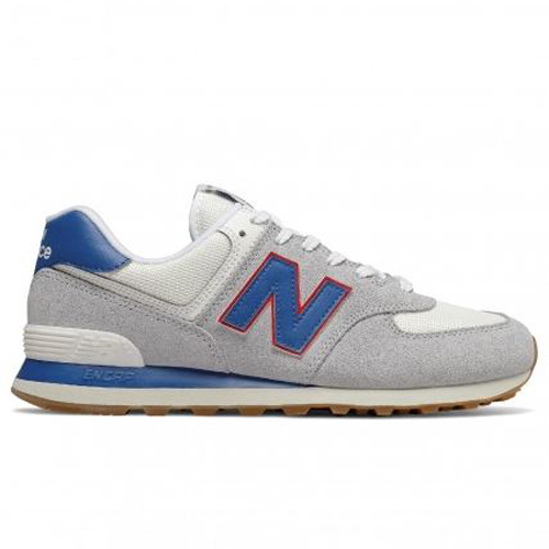 New Balance 574 男鞋 休閒 經典 麂皮 ENCAP 灰 藍【運動世界】ML574ERH