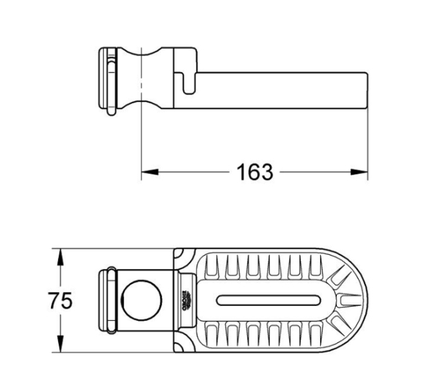 【 麗室衛浴】德國(A款) GROHE 28856 / (B款) GROHE 28631 淋浴滑桿花灑肥皂盤 product thumbnail 7