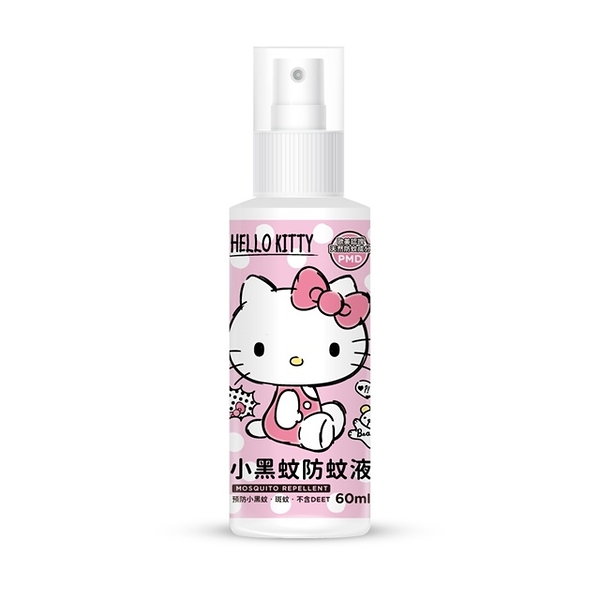 小禮堂 Hello Kitty 小黑蚊防蚊液 60ml (少女日用品特輯) 4716814-956124