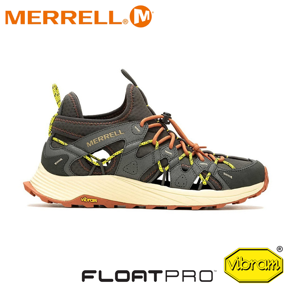 【MERRELL 美國 男 MOAB FLIGHT SIEVE 水陸戶外郊山鞋《墨綠》】ML068079/越野鞋/登山鞋