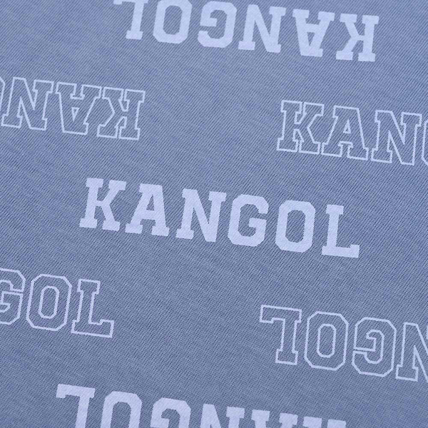 KANGOL 黑灰 / 淺藍 滿版LOGO 連身 長版T 洋裝 女(布魯克林) 6222158120 6222158181 product thumbnail 10