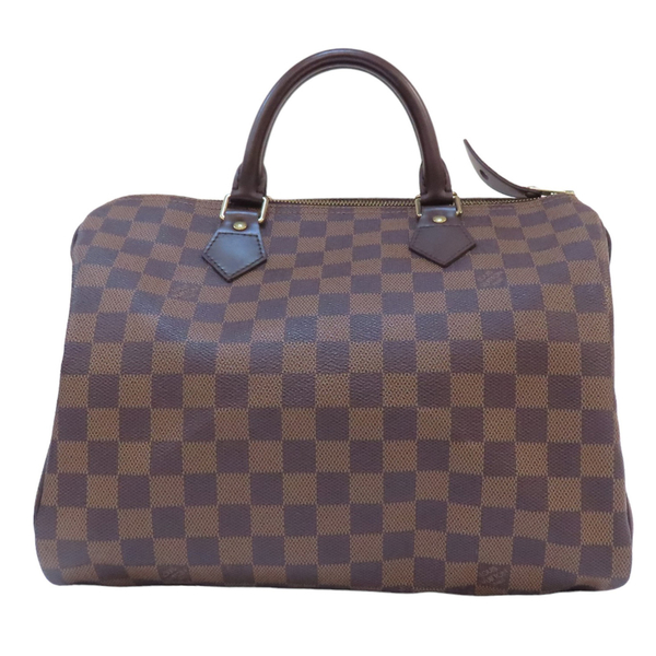 【二手名牌BRAND OFF】LOUIS VUITTON LV 路易威登 棕色 棋盤格 PVC塗層帆布 Speedy 30 手提包 N41531 product thumbnail 2