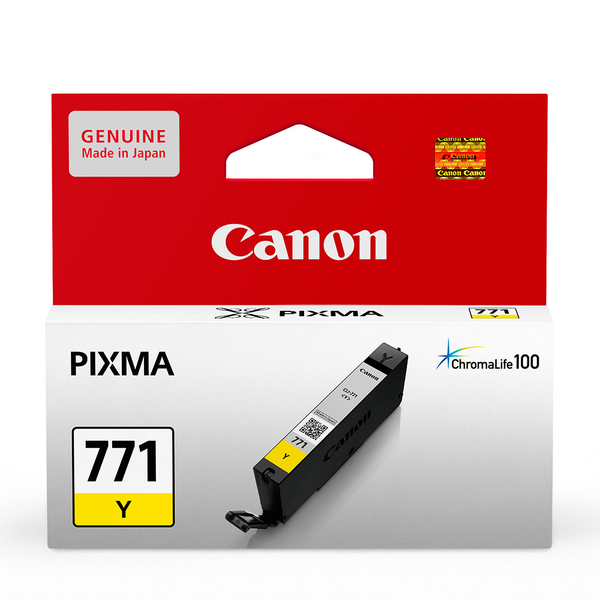 CANON CLI-771Y 原廠黃色墨水匣 product thumbnail 2