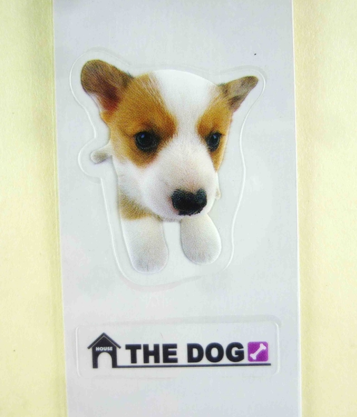 【震撼精品百貨】新大頭狗_The Dog~透明細長貼紙-柯基 product thumbnail 3