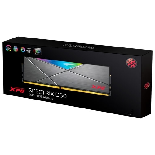 ADATA 威剛 XPG D50 32GB(16G*2) DDR4 3200Hz RGB 超頻 炫光 記憶體 AX4U3200716G16A-DT50 product thumbnail 3