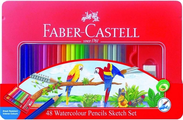 輝柏 Faber- Castell 48色水彩色鉛筆/鐵盒