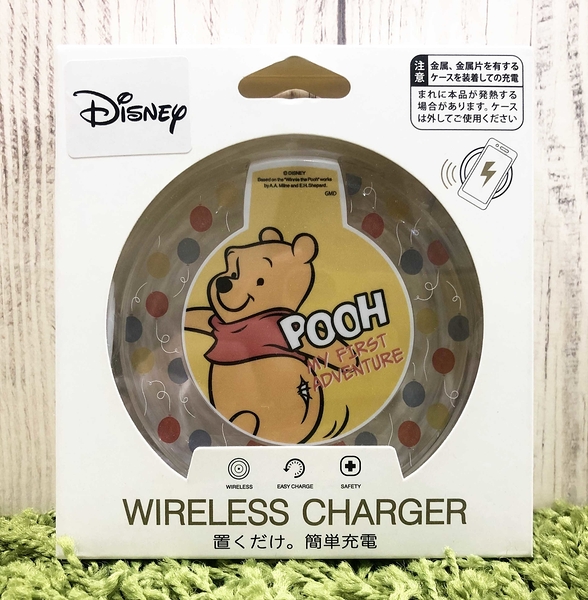 【震撼精品百貨】Winnie the Pooh 小熊維尼~日本迪士尼Disney 小熊維尼無線充電盤-點點*99668