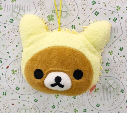 【震撼精品百貨】Rilakkuma San-X 拉拉熊懶懶熊~頭型除塵吊飾~黃#62030