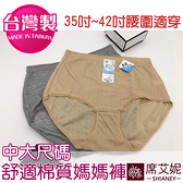 女性 MIT 加大尺碼棉質內褲 35~42吋腰圍適穿 媽媽褲 孕媽咪也適穿 台灣製造 No.520-席艾妮SHIANEY