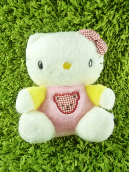 【震撼精品百貨】Hello Kitty 凱蒂貓~KITTY絨毛娃娃-粉黃造型 product thumbnail 2