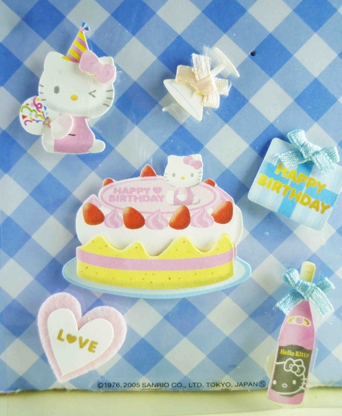 【震撼精品百貨】Hello Kitty 凱蒂貓~KITTY立體鑽貼紙-蛋糕 product thumbnail 4
