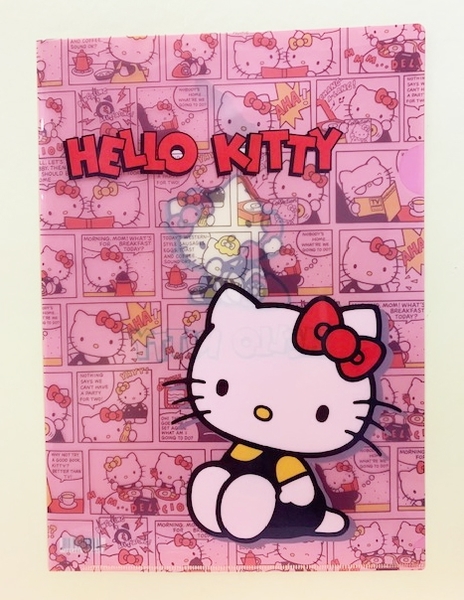 【震撼精品百貨】Hello Kitty 凱蒂貓~三麗鷗 KITTY 日本A4文件夾/資料夾-漫畫#38479