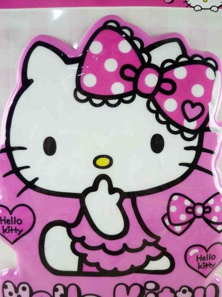 【震撼精品百貨】Hello Kitty 凱蒂貓~KITTY立體海綿貼紙-粉蝴蝶結 product thumbnail 3