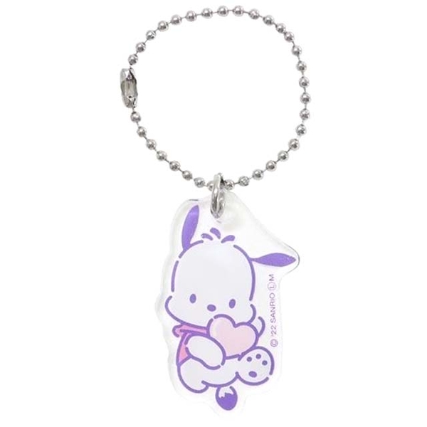 【震撼精品百貨】Pochacco 帕帢狗~日本三麗鷗Sanrio 帕恰狗壓克力造型吊飾(愛心款)*08799