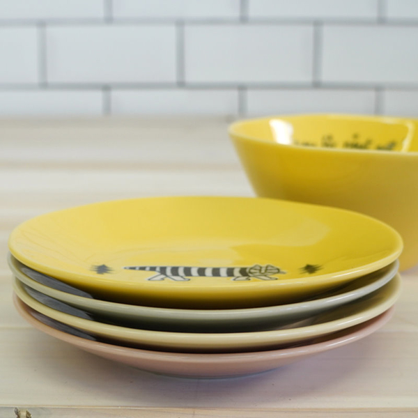 日本製 Lisa Larson 餐盤 瓷盤 陶瓷盤 盤子 點心盤 13.5cm 4件組【南風百貨】 product thumbnail 6