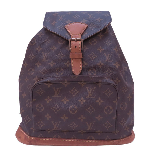 【二手名牌BRAND OFF】LOUIS VUITTON 路易威登 棕色 原花帆布 Montsouris GM 後背包 M51135