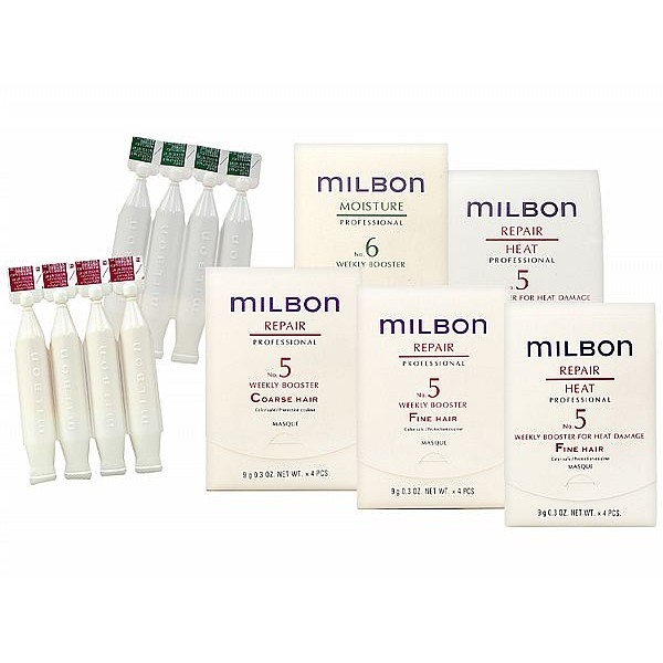 MILBON 潤活HEAT護髮系列／潤活護髮系列／水妍護髮系列(9gx4) 款式可選【小三美日】DS012580