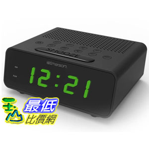 [美國直購]   Emerson SmartSet Alarm Clock Radio (CKS1900) 鬧鐘收音機