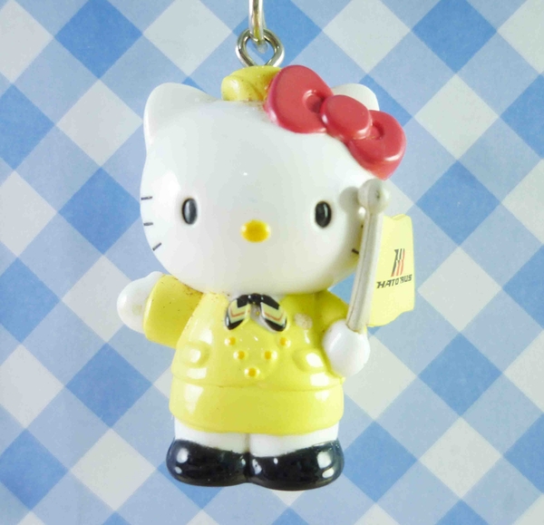 【震撼精品百貨】Hello Kitty 凱蒂貓~KITTY鎖圈-巴士黃